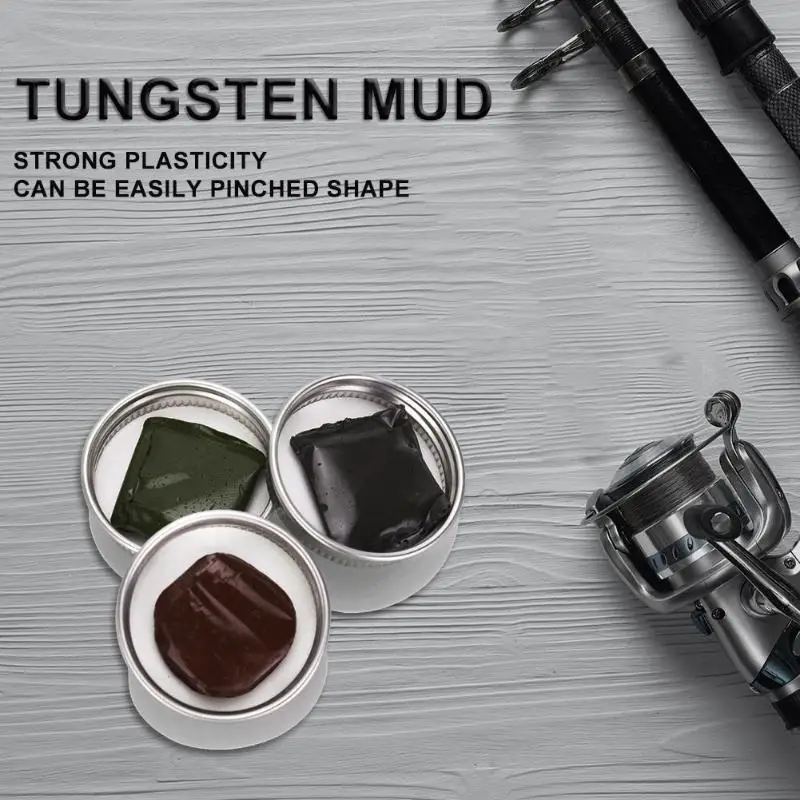 15g Tungsten Mud Lead Rig Weights Fishing Leading Sinkers Terminal Tackle Tungsten Mud Lead Weights Terminal for fishing sinker