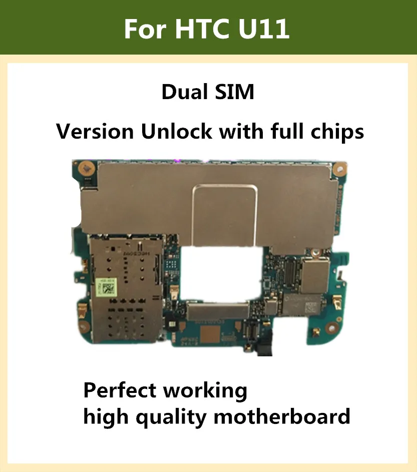 

Dual SIM Unlocked Mobile Electronic panel mainboard Motherboard Circuits International Firmware For HTC U11 U-3W