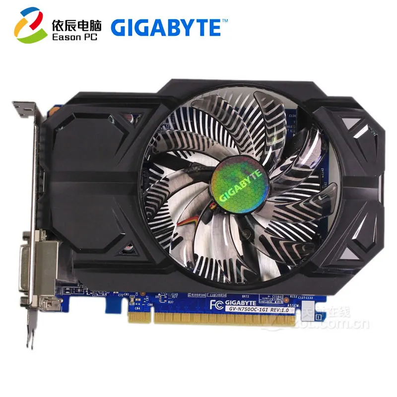 

Gigabyte GV-N750OC-1GI Graphics Cards 128 Bit GTX 750 1G GDDR5 Video Card 2*DVI 2*HDMI For Nvidia Geforce GTX750