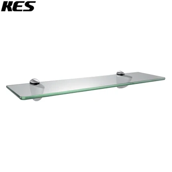 

KES BGS3200 Lavatory Bathroom Tempered Glass Shelf 8MM-Thick Wall Mount Rectangular, Polished Chrome/Brushed Nickel(BGS3200-2)