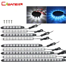 Cawanerl Auto Luce Corrente di giorno DRL Auto LED Striscia Flessibile Driving Light Car Styling luce del Giorno Lampada Della Nebbia 12 V Bianco Ghiaccio blu