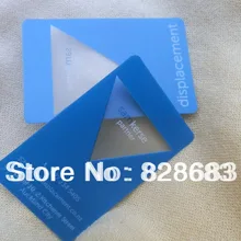 Высокое качество прозрачный ПВХ визитная карточка членство открытки-белыми чернилами матовая отделка