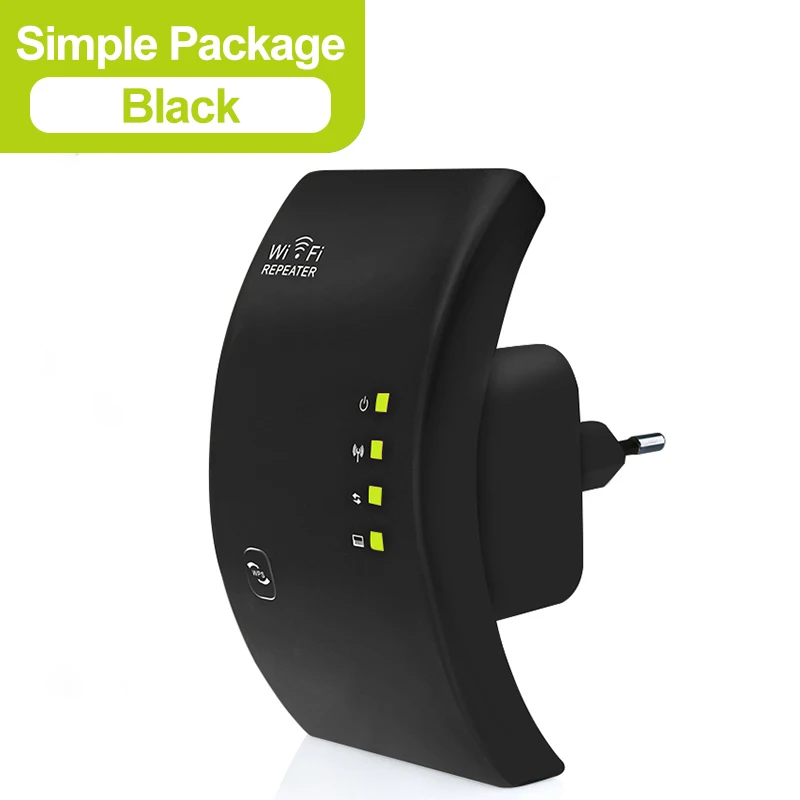 simple box- Black Беспроводной Wi-Fi ретранслятор 300 Мбит Мини сети Wi-Fi сигнала усилитель wifi домашние 2.4 г Wi-Fi Range Extender Booster 802.11N/b/ G репитер - Цвет: simple box- Black