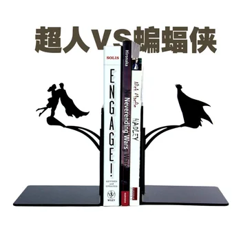 

2pcs/set Superman Batman Bookshelf American Movie Character Creative Book Stand Study Room Personality Decoration