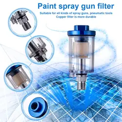 Маленький фильтр влажность воздуха воды маслоотделителя прочный для компрессор Краска в баллоне-распылителе инструмент JDH99