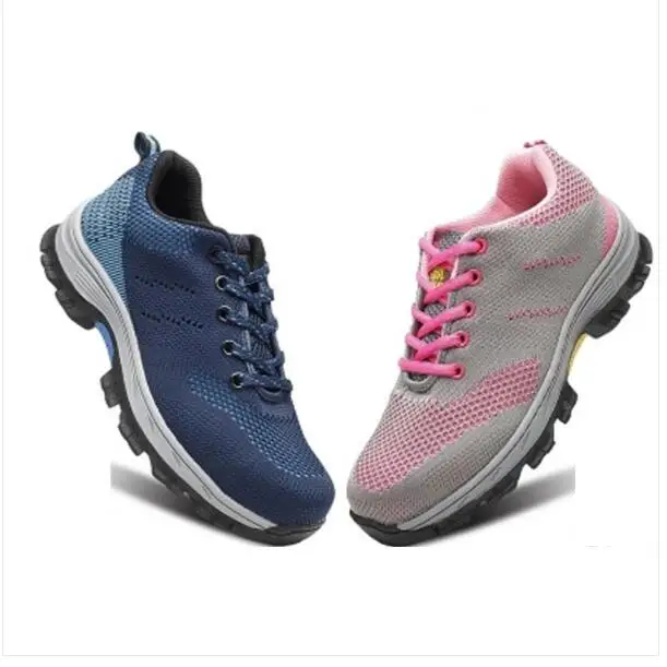 Fine Zero Botas ligeras para mujer, zapatos de seguridad con punta de  acero, antigolpes y perforaciones, calzado protector de malla de aire|steel  toe cap|work safety shoessafety shoes - AliExpress