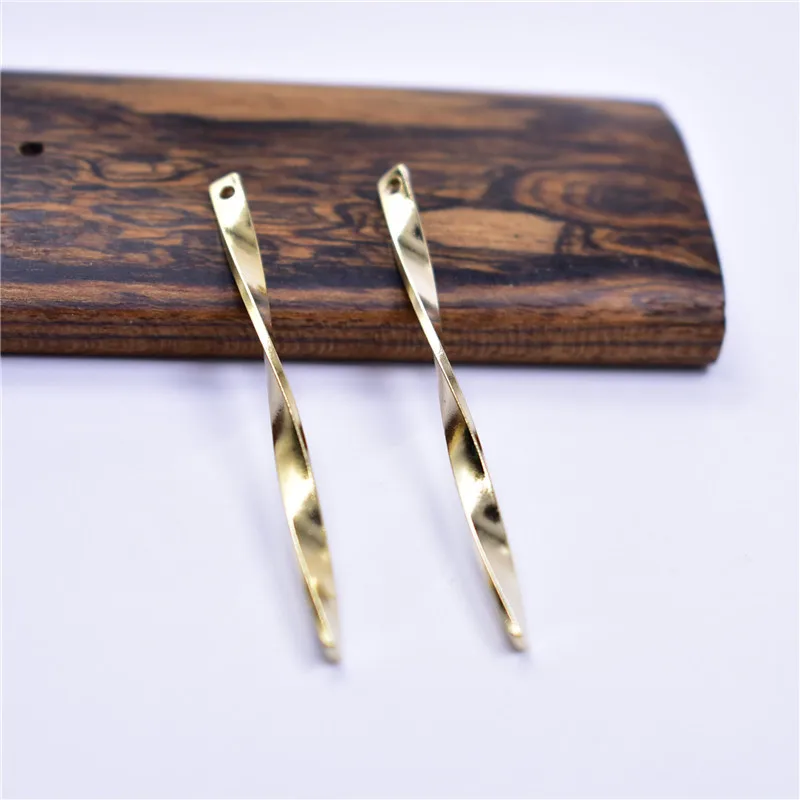 

SEA MEW 50 PCS 52mm*4mm Metal Copper Earrings Pendant Connectors Accessories For Jewelry Making