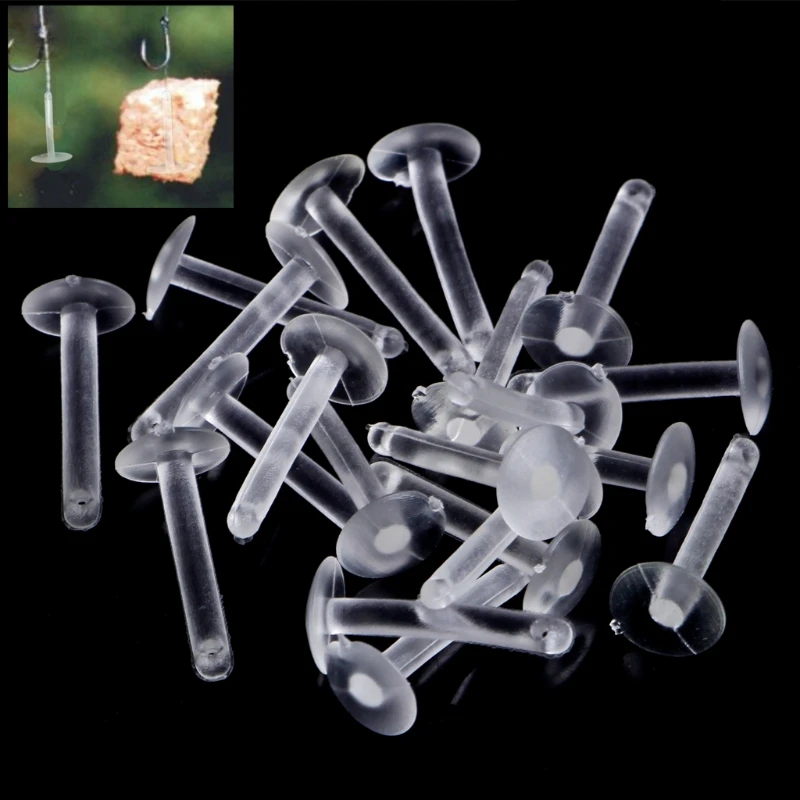 

20Pcs Carp Fishing Pop Up Bait Stop Boilie Holder Meat Mate Coase Fishing Bait Screw Quick Change Connector Terminal Tackle