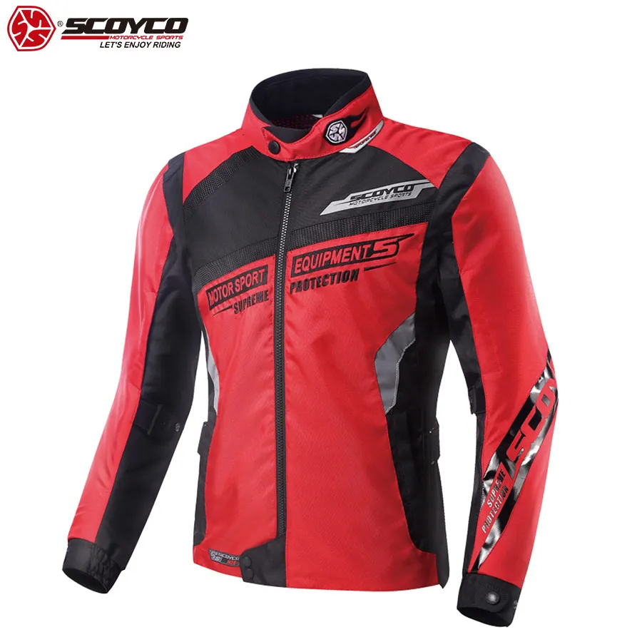 

SCOYCO Ventilate Motorcycle Jacket Shockproof Breathable Built-in Protector Motocross Gear Off-Road Racing Motorcycle JacketJK28
