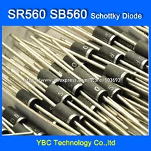 50 шт./лот SR560 SB560 5A/60 V диод Шоттки выпрямительные диоды