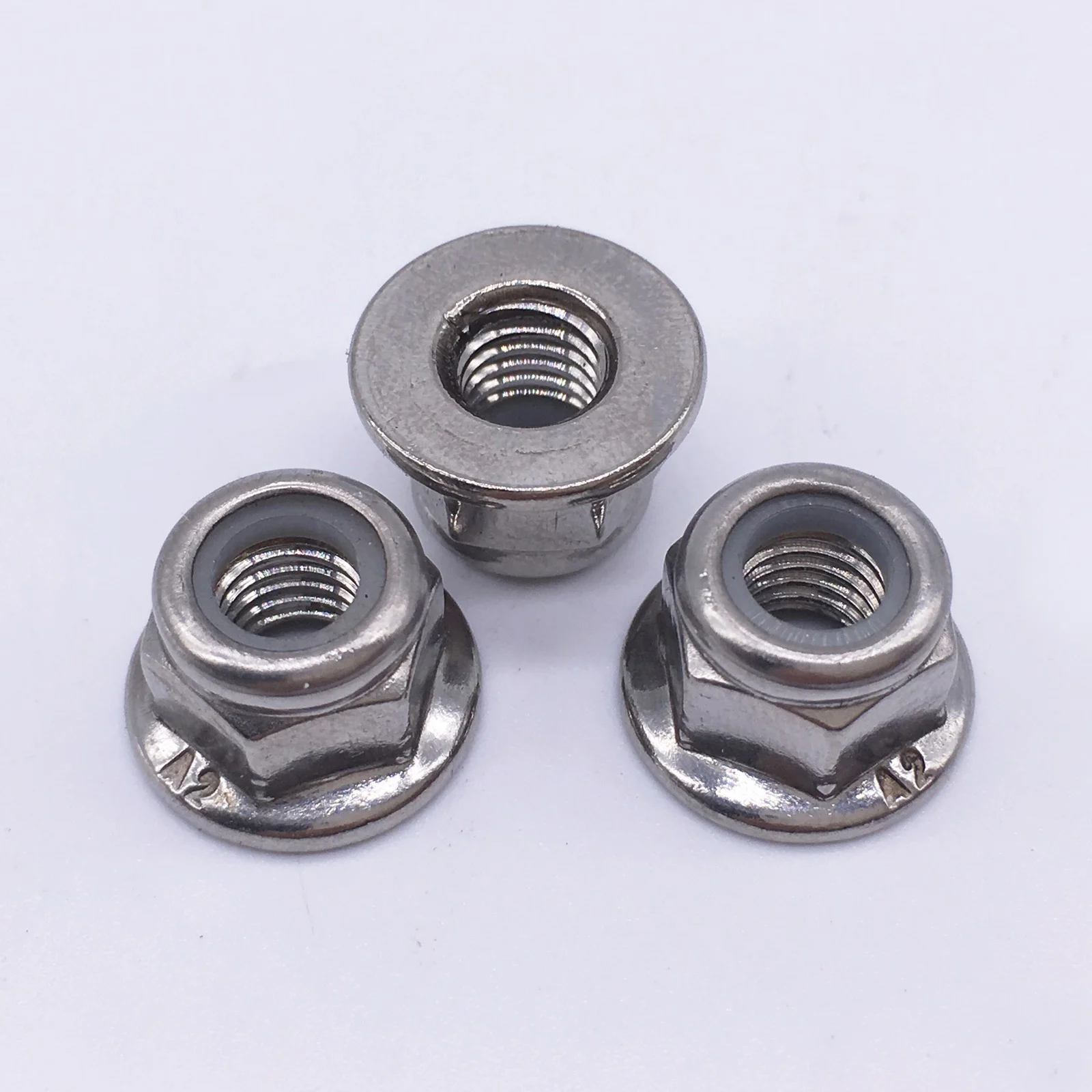 M4 Hex Lock Nut, Flange Nuts Stainless 100 Pcsin Nuts from Home