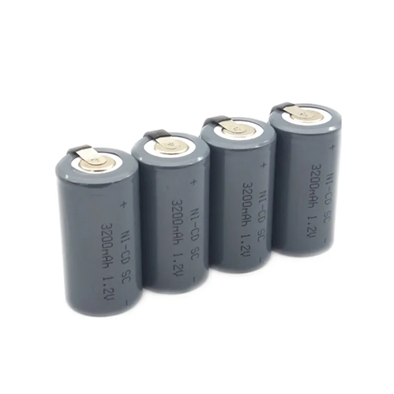 10 шт. высокое качество Ni-CD SC 1,2 В аккумуляторная батарея 3200 мАч sub SC батарея с вкладкой для зарядки Дрель Инструменты