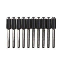 DAYFULI 드럼 샌더 드릴 부착 사포 생크, 고무 맨드릴, 회전 공구, 6.35mm, 12.7mm, 10 개