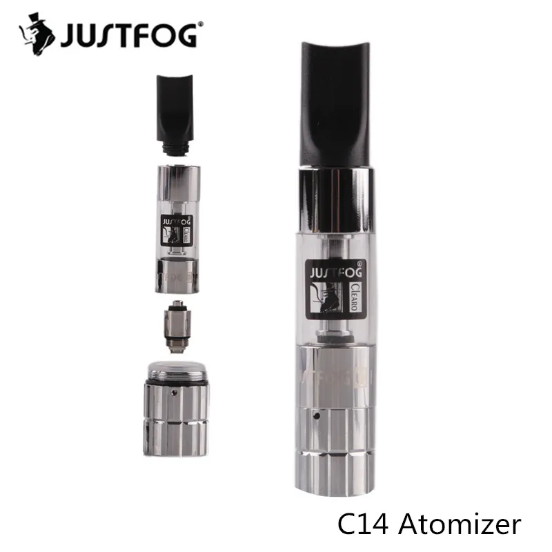 Оригинальный атомайзер JUSTFOG C14 eGo 510 с резьбой 1 8 Ом Головка Катушки мл резервуар