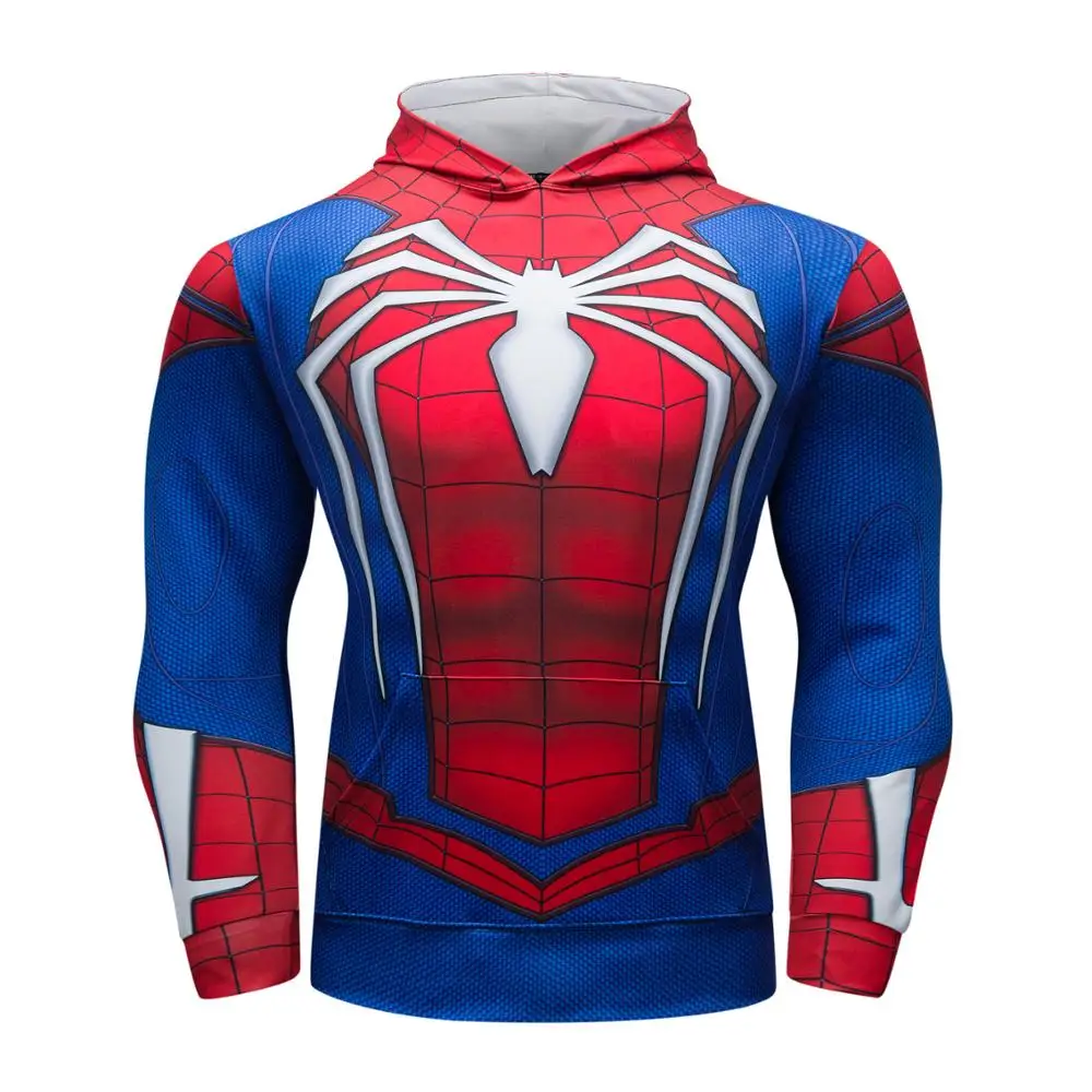 

Superhero The Avengers 3 Spiderman Iron Man Hoodies Iron Spider man Venom Black Panther Spider-Gwen Pullover Sweatshirt Outfit