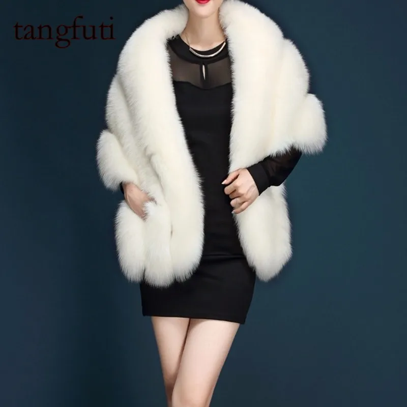 faux fur coat wedding