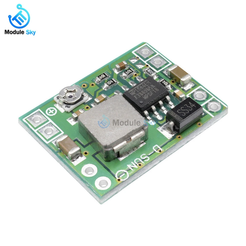 

Mini DC-DC Step Down Power Supply Module 3A 4.5-28V To 0.8-20V Adjustable Buck Converter for Arduino Replace LM2596