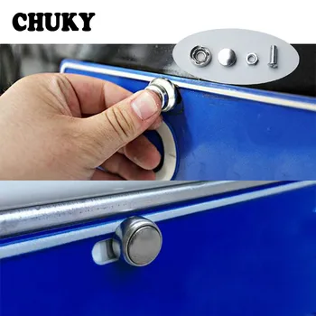 

1 Set Stainless steel Car License Plate Bolts Frame Chrome Screws for Nissan J11 Juke Tiida Note X-trail T31 T32 Citroen C5 C4