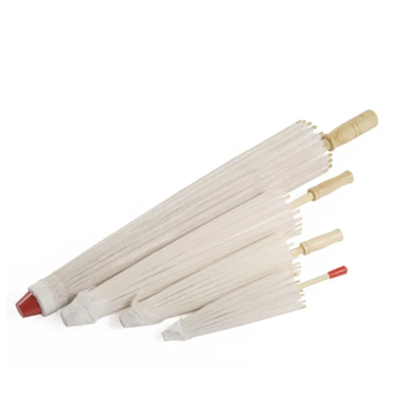 YO CHO 20.47in Wedding mariage Umbrella Wedding Accessories Photo props Decoration Beige Paper White Umbrella DIY Bridal parasol