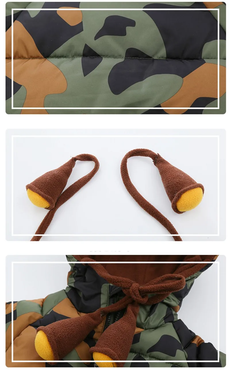 CROAL CHERIE 80-120cm Children's Winter Jackets For Teenage Girls Warm Winter Parkas For Boys Camouflage Infant Overcoat (7)