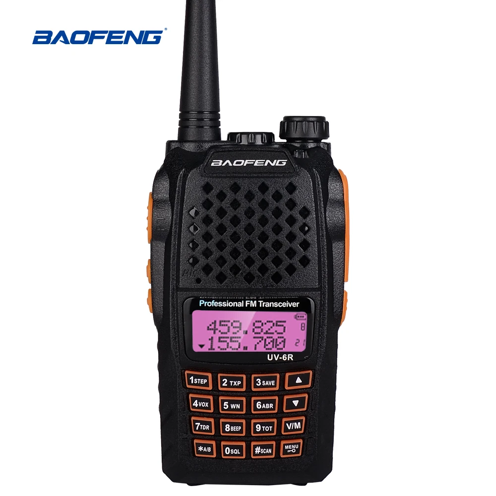 Baofeng UV6R рация 5 Вт радио UHF VHF Двухдиапазонный 128CH CB радио портативный двухстороннее радио КВ трансивер для охоты