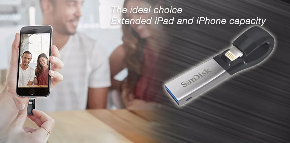 Sandisk USB флэш-накопитель 32 Гб 64 Гб для iPhone 7 7 Plus 6 5 5S Lightning/hdmi металлический флэш-накопитель u-диск для IOS 8,2 Flash memory stick 128