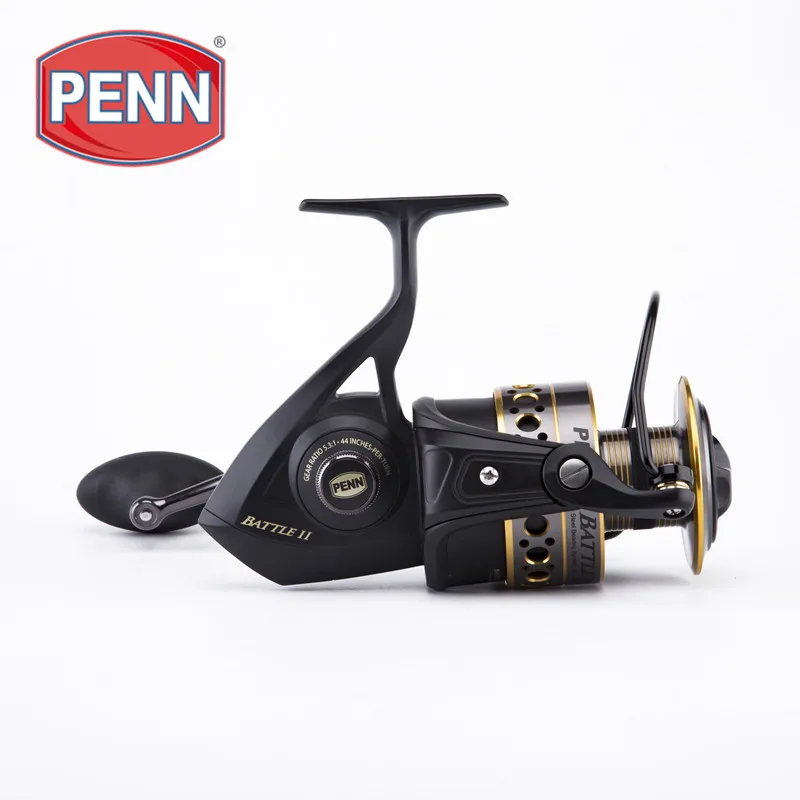 

PENN BATTLEll 5+1BB 6.2:1/5.6:1/5.3:1 Spinning Reel Pre-Loading Wheel L/RHand Metal Freshwater Fishing Accessories Fishing Reels