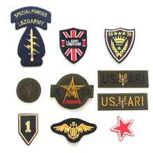 Здесь можно купить  High quality 10pcs military embroidery patch for boy men clothing jeans jacket iron on clothes army appliques badges fabric DIY  
