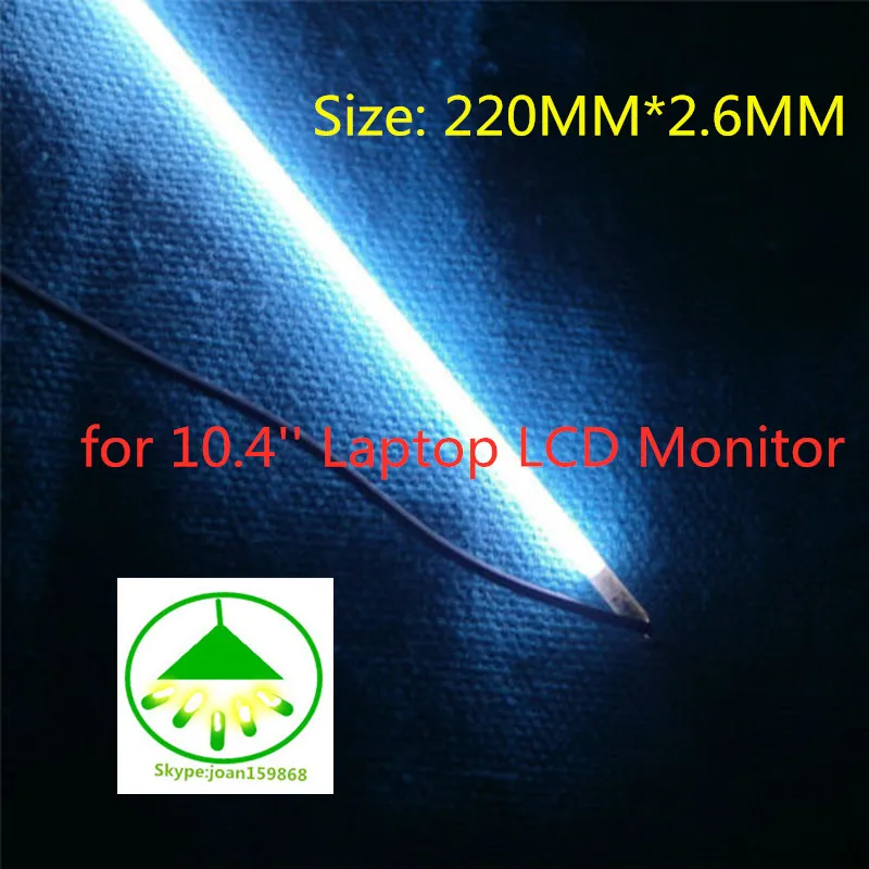 

10PCS/Lot Original new 220MM*2.6MM for 10.4" CCFL Lamp Tube Code Cathode Fluorescent Backlight For Laptop