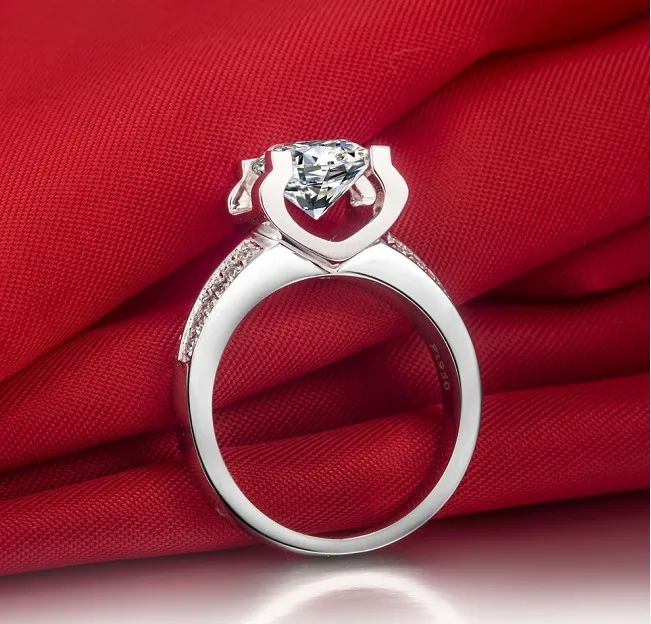 Impressionnant Royal Design Au #5: 2CT Royal Design Oxhead Style Solid 18K White Gold Diamond Female Ring Au750 Gold Jewelry Infinity Woman Ring-in Rings From Jewelry U0026 Accessories On ... Impressionnant Royal Design Au #5: 2CT Royal Design Oxhead Style Solid 18K White Gold Diamond Female Ring Au750 Gold Jewelry Infinity Woman Ring-in Rings From Jewelry U0026 Accessories On ...