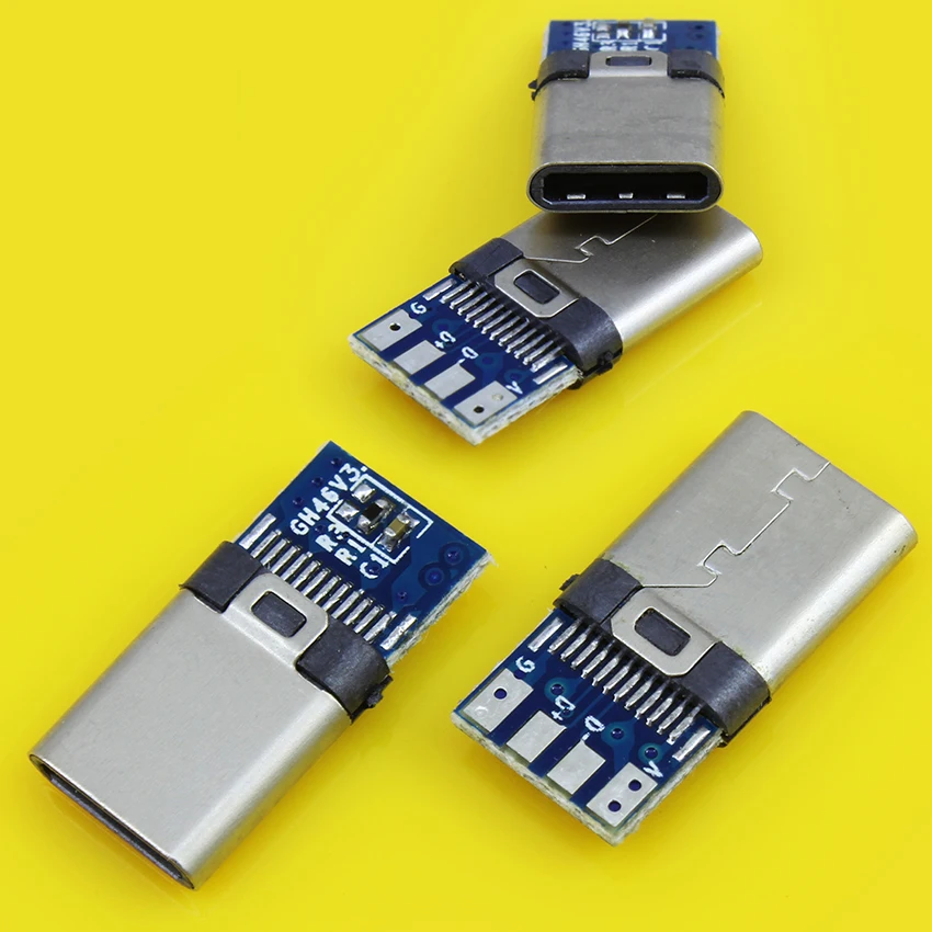 JCD для Android DIY OTG USB-3.1 сварочный штекер USB 3,1 type C разъем с печатной платой вилки линии передачи данных терминалы usb 3,1