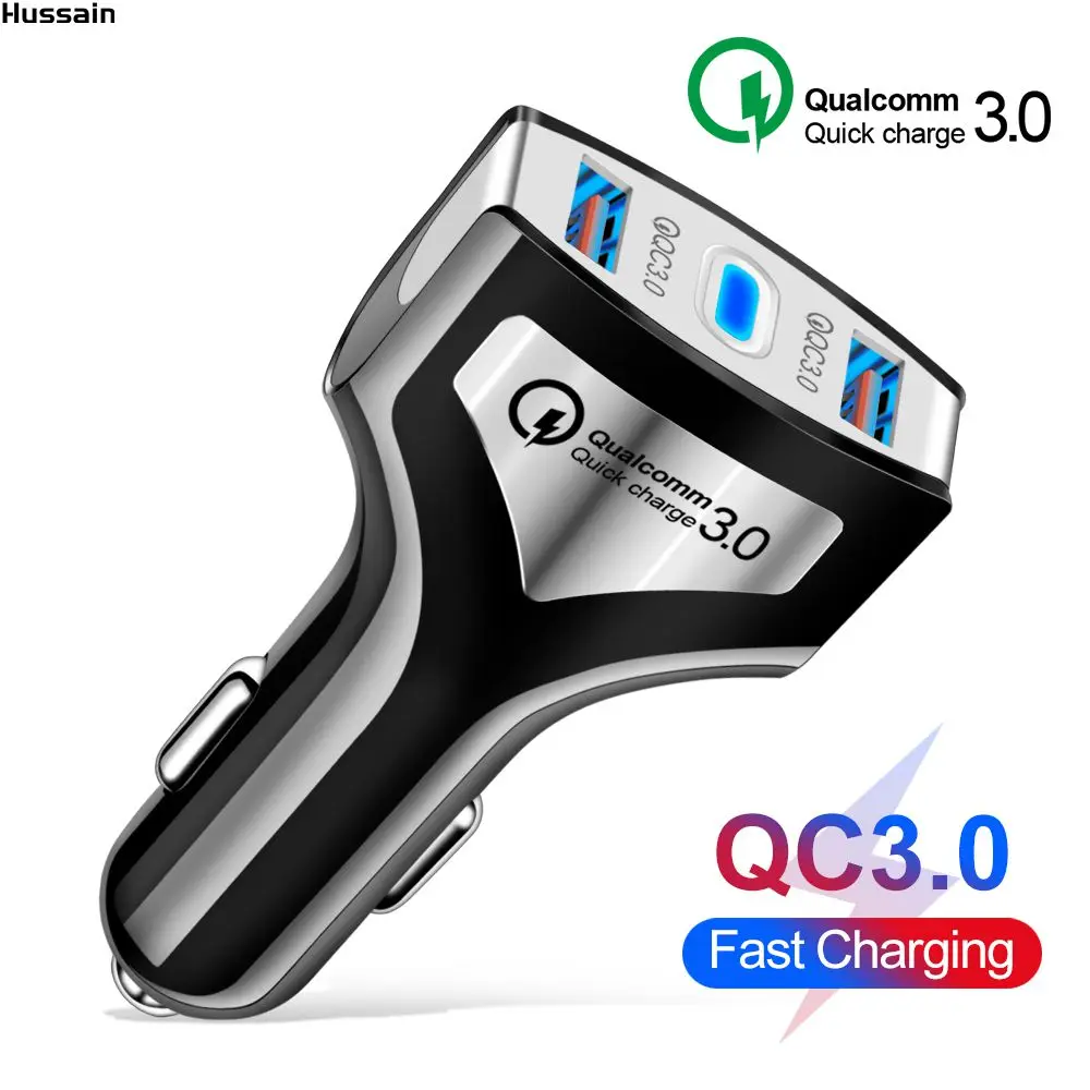 

Hussain Quick Charge 3.0 USB Car Charger Adapter For Xiaomi Redmi Note 7 iPhone 7 Plus QC3.0 QC 3A Fast Charge Car Phone Charger