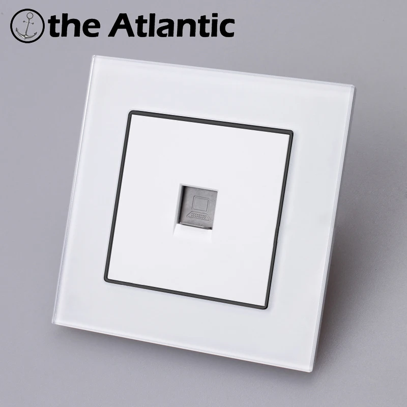 Atlantic Switch телефон/ТВ/Интернет розетка все модели роскошный кристалл стекло панель