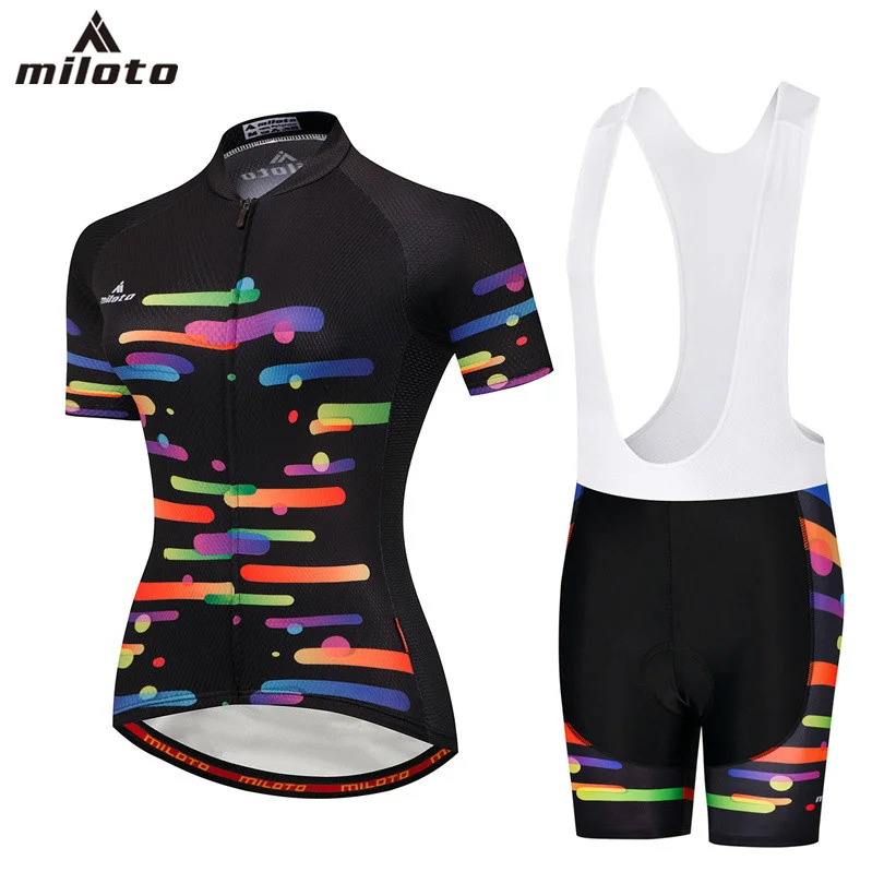 GEL Breathable Pad Cycling Bib Sets For Women High Quality Black Cool