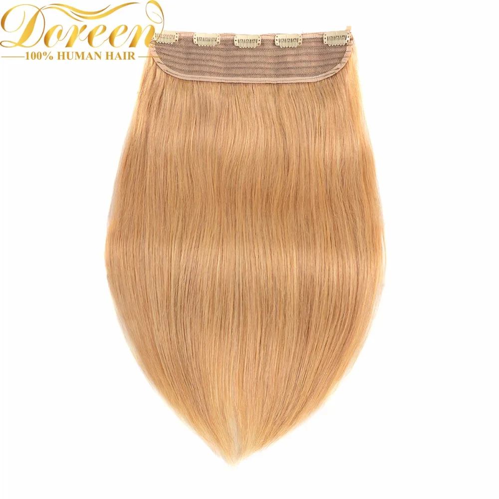 

Doreen 16 to 22inch Brazilian Machine Made Remy Clip in One piece Hair Extensions 8Colors 120G Set Natural Human Hair