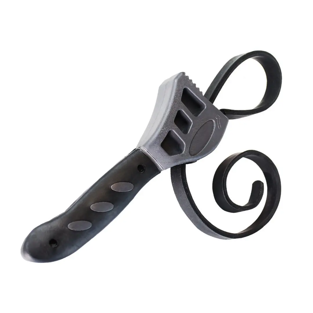 

500mm Universal Rubber Strap Wrench Spanner For Opener Car Repair Tool Black New