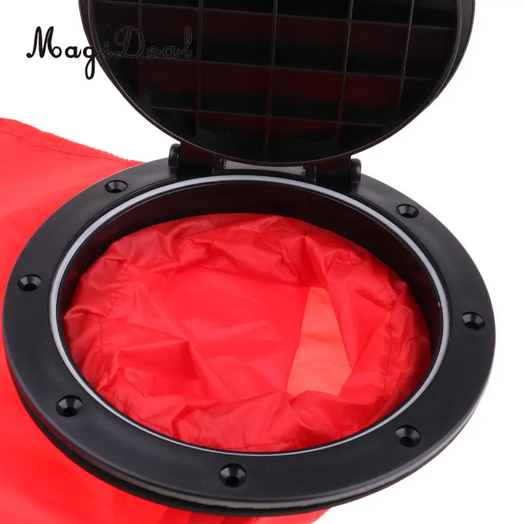 MagiDeal Universal 8 inch Nylon Kayak Deck Plate Hatch Cover & Storage Bag, Paddle Leash Clip for Canoe Dinghy Inflatable Boat