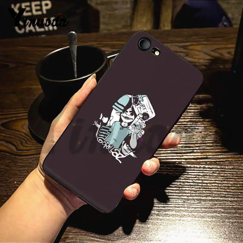 Yinuoda для iphone 7 6 X Чехол Gorillaz лодка Illust музыка Доминантный защитный корпус телефона для iphone 7X6 6S 8 Plus 5 XS XR