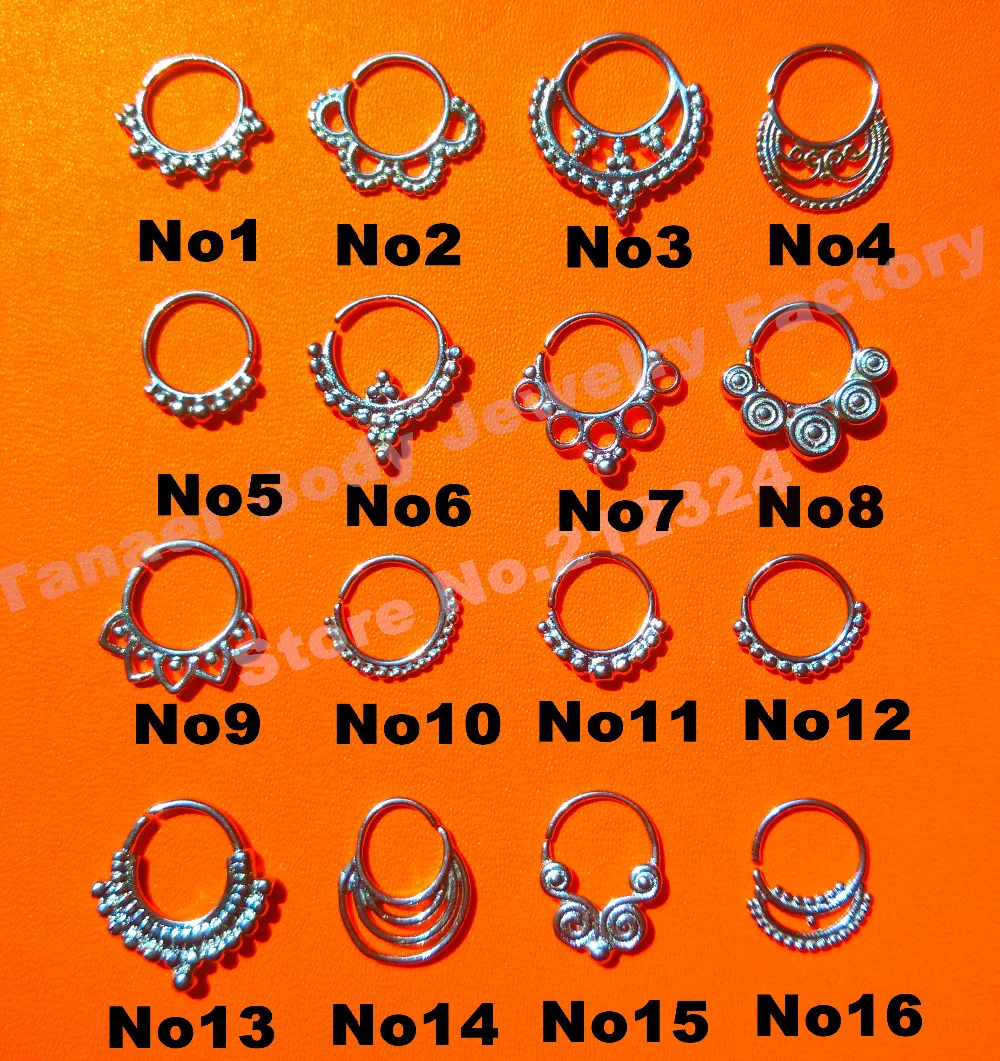 

SK New Products 1PCS Stainless Steel High Quality Septum Ring Tribal Septum Ring Septum Piercing Nose Ring Body Jewelry
