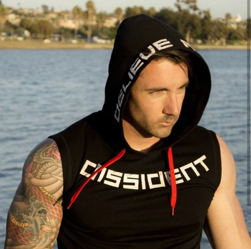 Gym Clothing Fitness Men Tank Top hoodies (1)