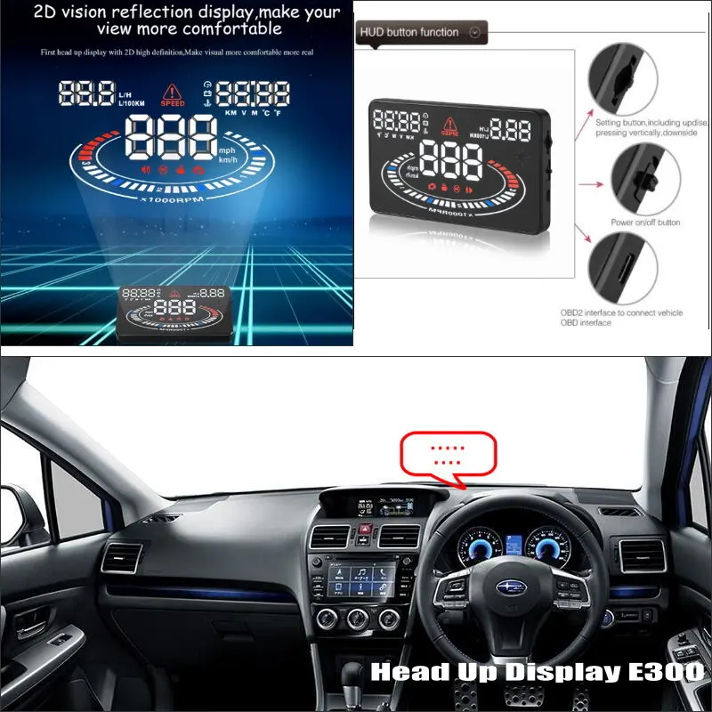 For Subaru Impreza Car HUD Head Up Display Auto Accessories Safe