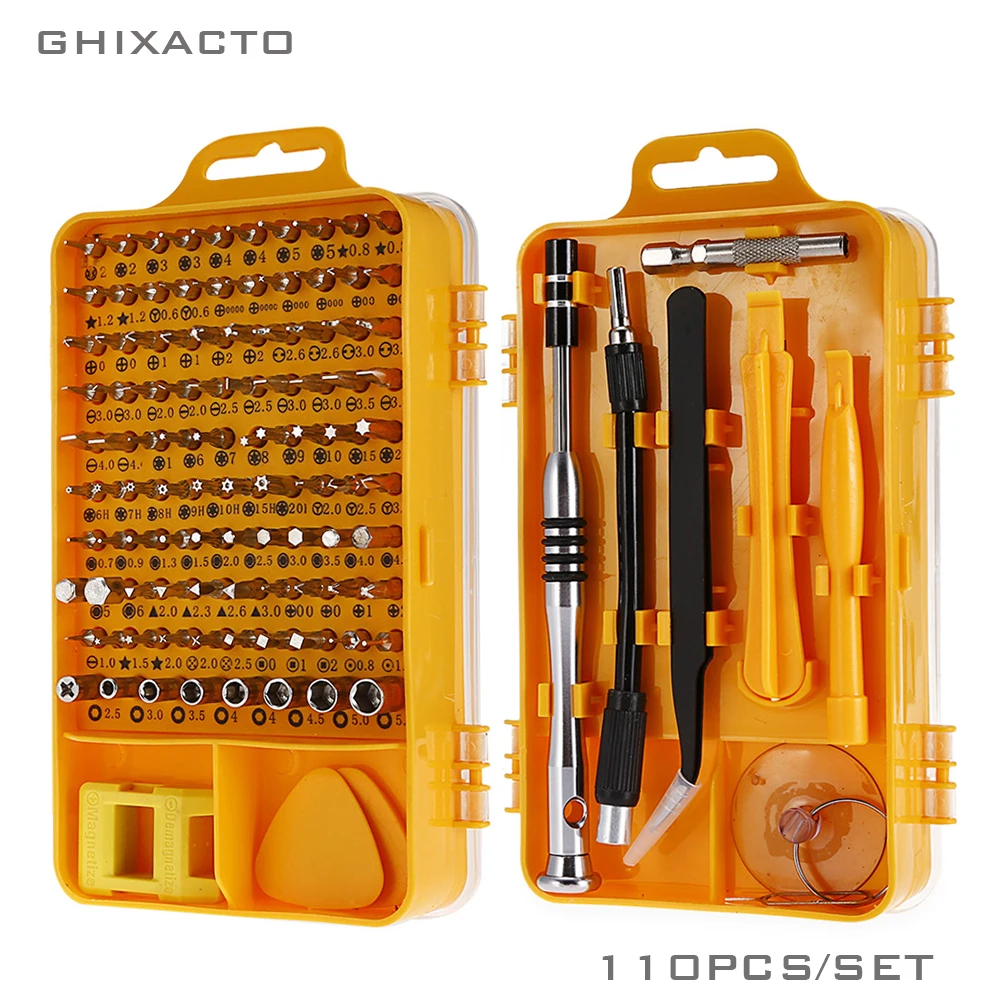 Precision Screwdriver Tool Set 110 pcs/set Multi-function Maintenance Tool Tweezer Repaire Tool Set for Notebook Cellphone Clock Precision Screwdriver Tool Set 110 pcs/set Multi-function Maintenance Tool Tweezer Repaire Tool Set for Notebook Cellphone Clock