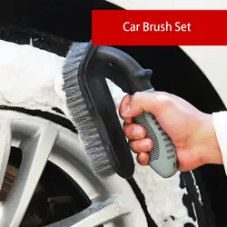 Автомобильная щетка для покрышек u-образная ковровая щетка для чистки автомобиля щетка для мытья автомобиля набор инструментов кистей