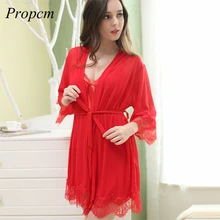 

Propcm 2018 New Women Sexy Nightwear Lace Nightgown Sleepwear Dress Erotic Underwear Sexy Lingerie Robe Plus Size