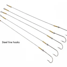 Большие Крючки для морской рыбалки со стальной леской