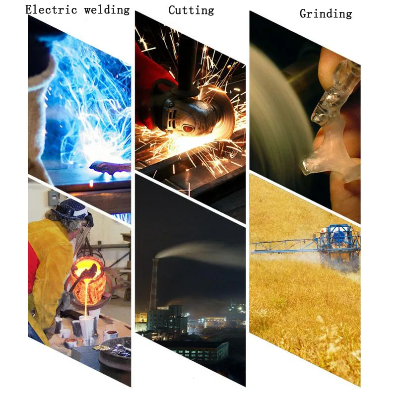 Capacete de Segurança Capacete de Soldagem Máscara de Soldador Splash-prova de Proteção Corte Trabalho Dust-proof Capacete Pescoço Moagem Dmz012 15 Segurança e Proteção