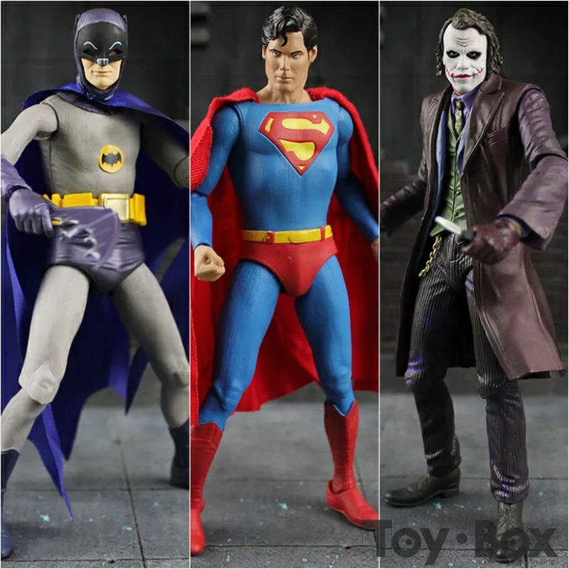 Аниме DC Classic TV Series 1966 Бэтмен Супермен Dark Knight Джокер 16 см 3 * стильная мультяшная