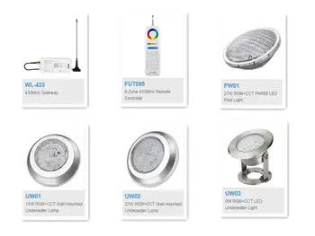 

Milight WL-433 433MHz Gateway DC5V/500mA WiFi-lEEE 802.11 b/g/n 2.4GHz support Third party/smart phone app/DMX512 control