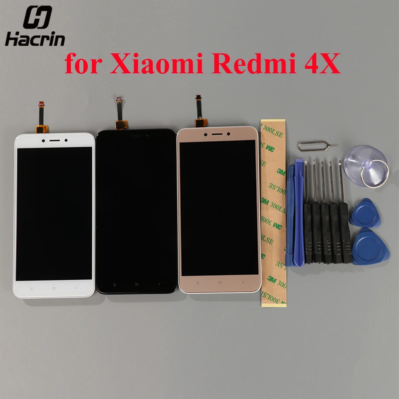 Tanie Dla Xiaomi Redmi 4X wyświetlacz LCD z ekranem dotykowym + wymiana ekranu Digitizer zgromadzenia dla Xiaomi Redmi 4X Pro