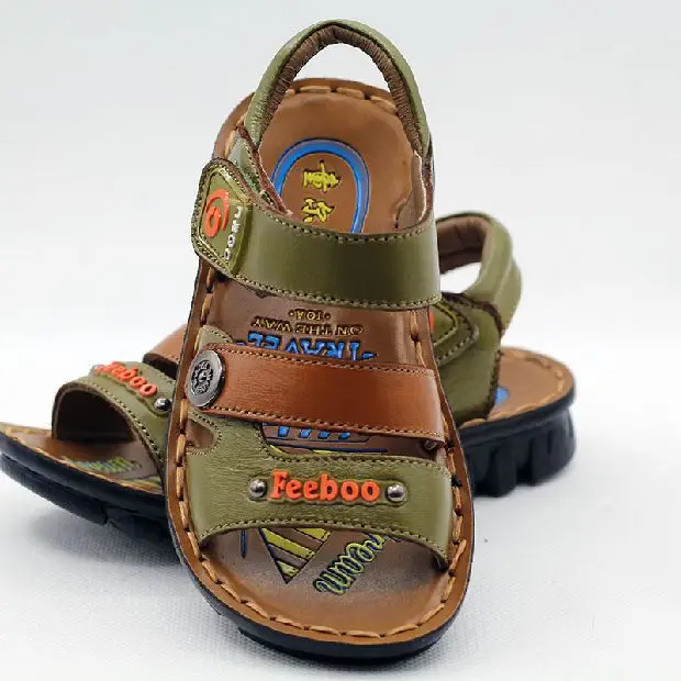 Sandals shoes 2015 summer big boy shoes colorant match male child